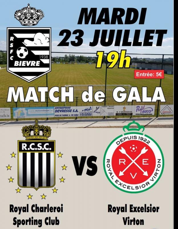 Match amical entre  Virton et Charleroi à Bièvre